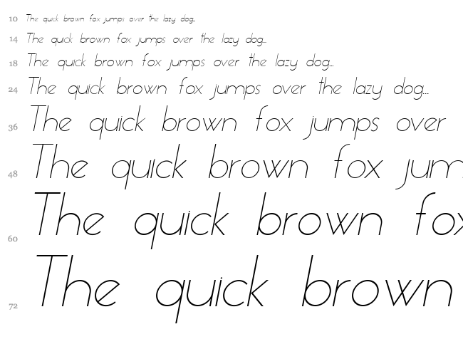 Essence Sans font waterfall